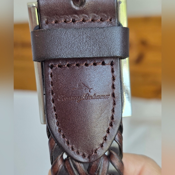 Tommy Bahama Braided Leather Belt Size 38/40 - Picture 5 of 7